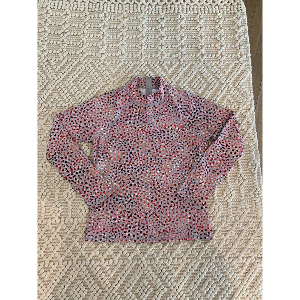 Garnet Hill Swim Top Rash Sun Guard Size Medium
